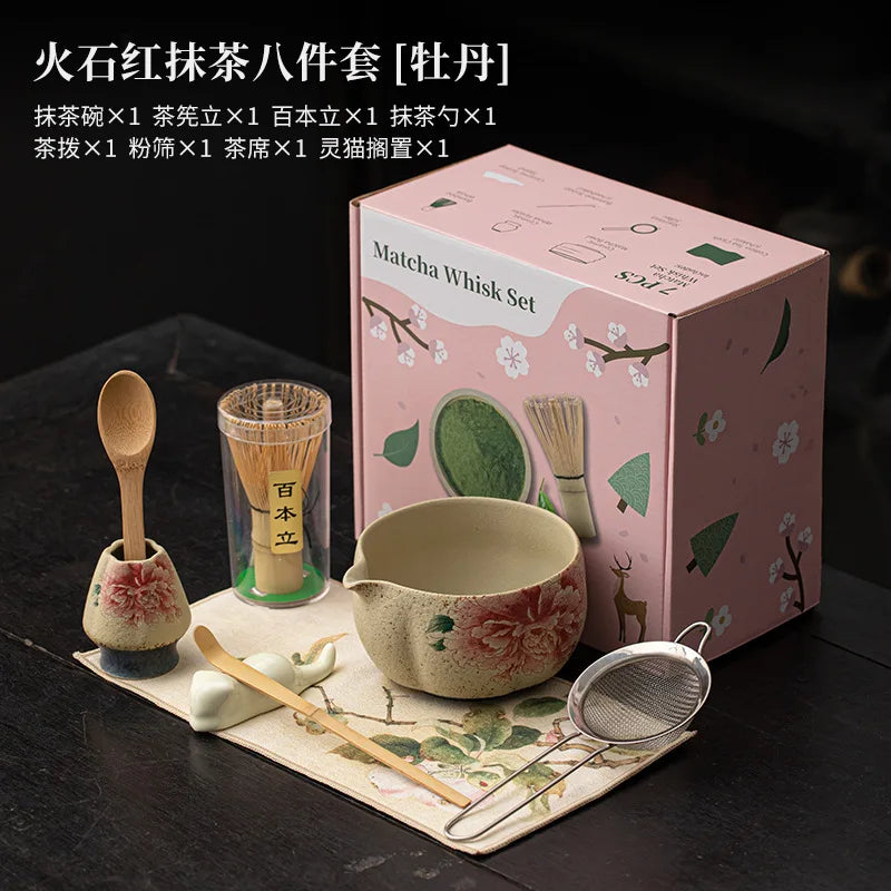 Japanese Matcha Making Set – 2 to 8-Piece Gift Set with Bowl, Whisk & Box