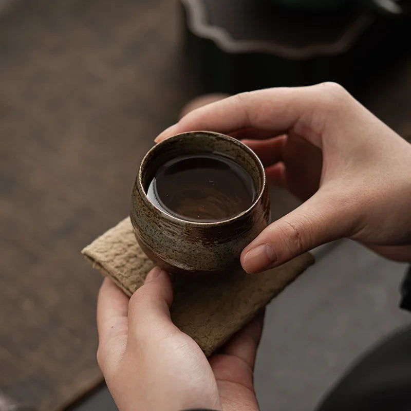 Japanese Handmade Stoneware Tea Cup – Kung Fu Chawan