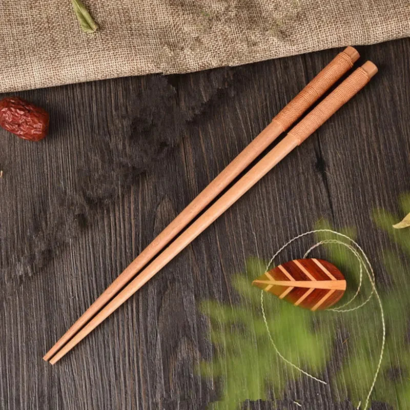 Japanese Chestnut Wood Chopsticks – Handcrafted Sushi Dining Set