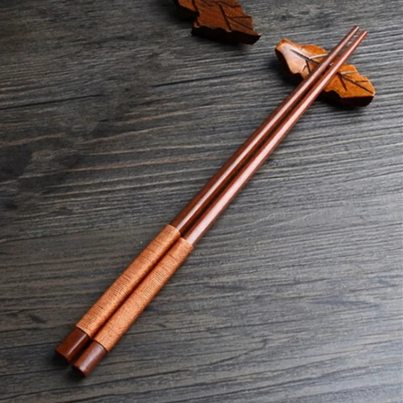 Japanese Chestnut Wood Chopsticks – Handcrafted Sushi Dining Set