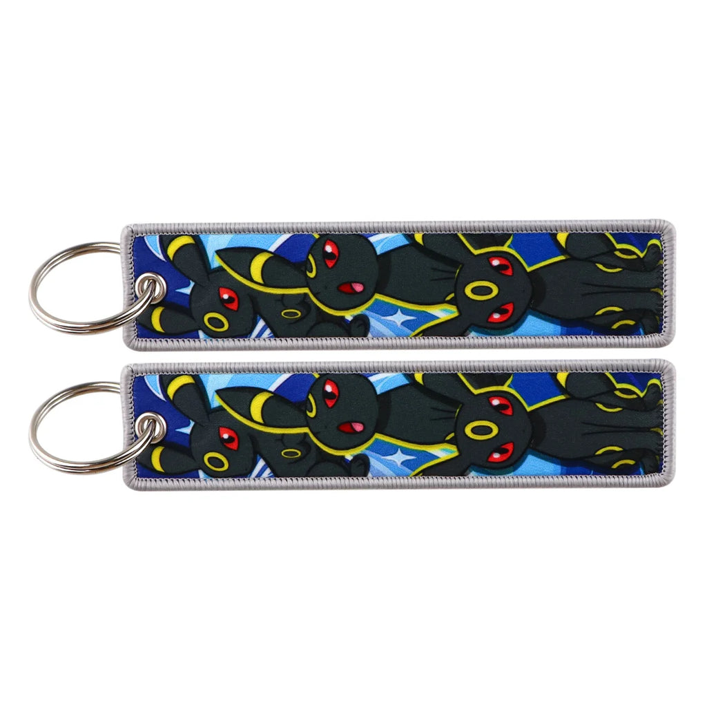 Pokémon Embroidered Keychain – Anime Figure Key Tag