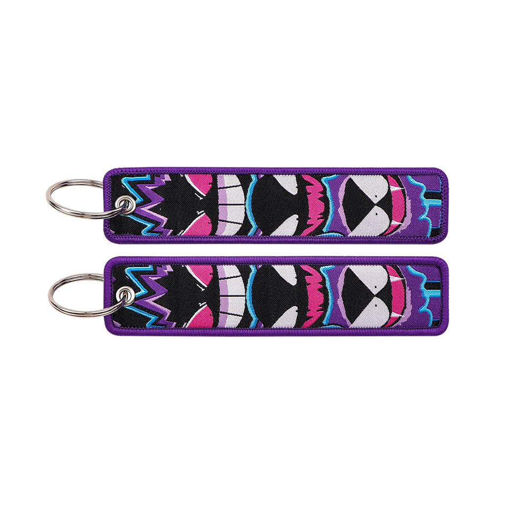 Pokémon Embroidered Keychain – Anime Figure Key Tag