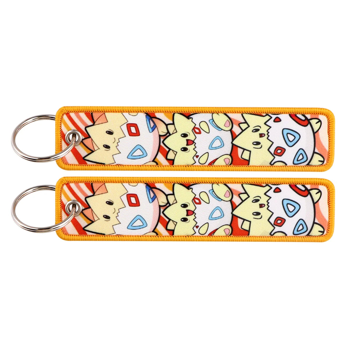 Pokémon Embroidered Keychain – Anime Figure Key Tag