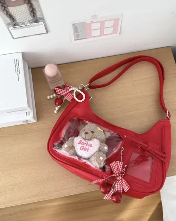 Japanese Harajuku Shoulder Bag – Y2K Kawaii Crossbody Purse