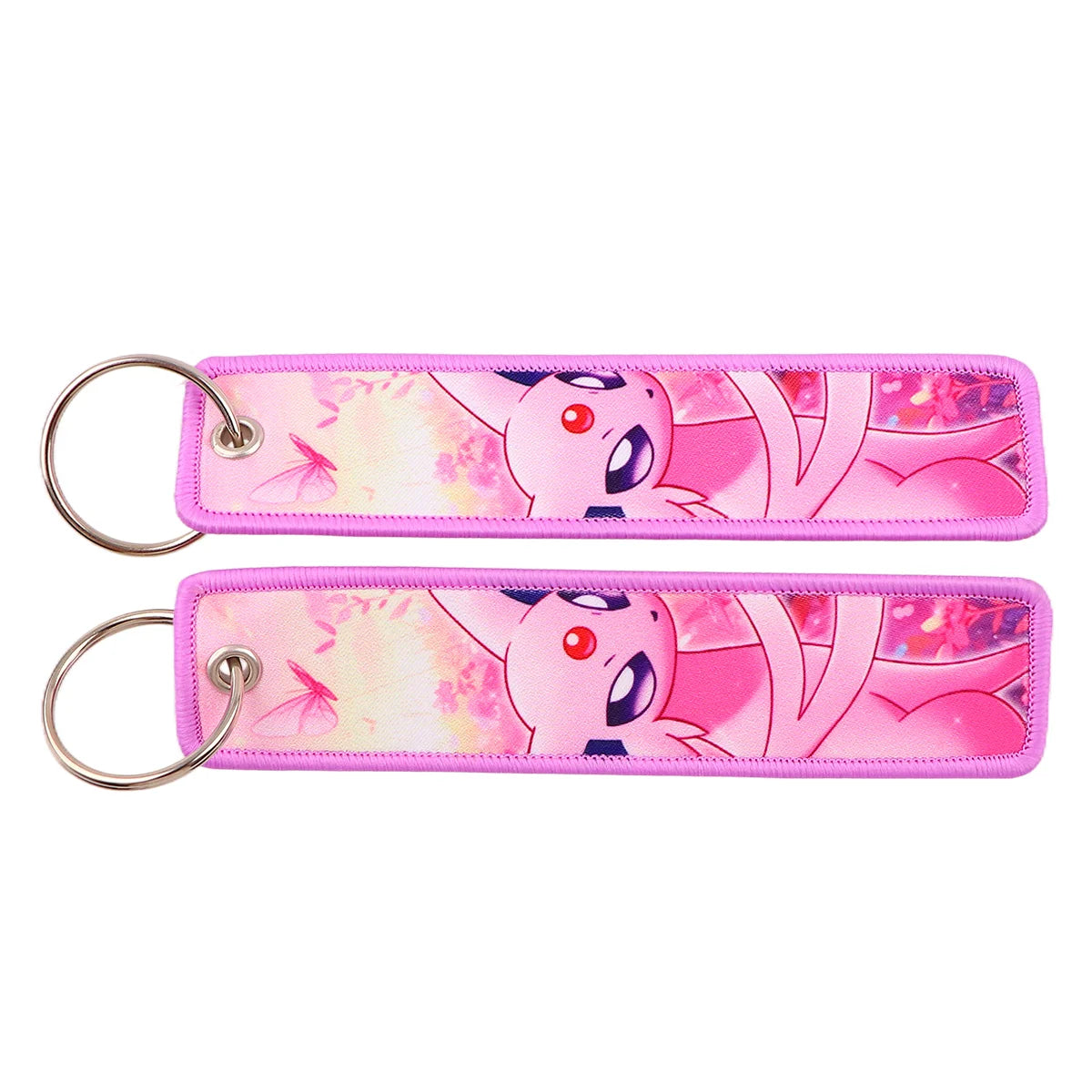 Pokémon Embroidered Keychain – Anime Figure Key Tag
