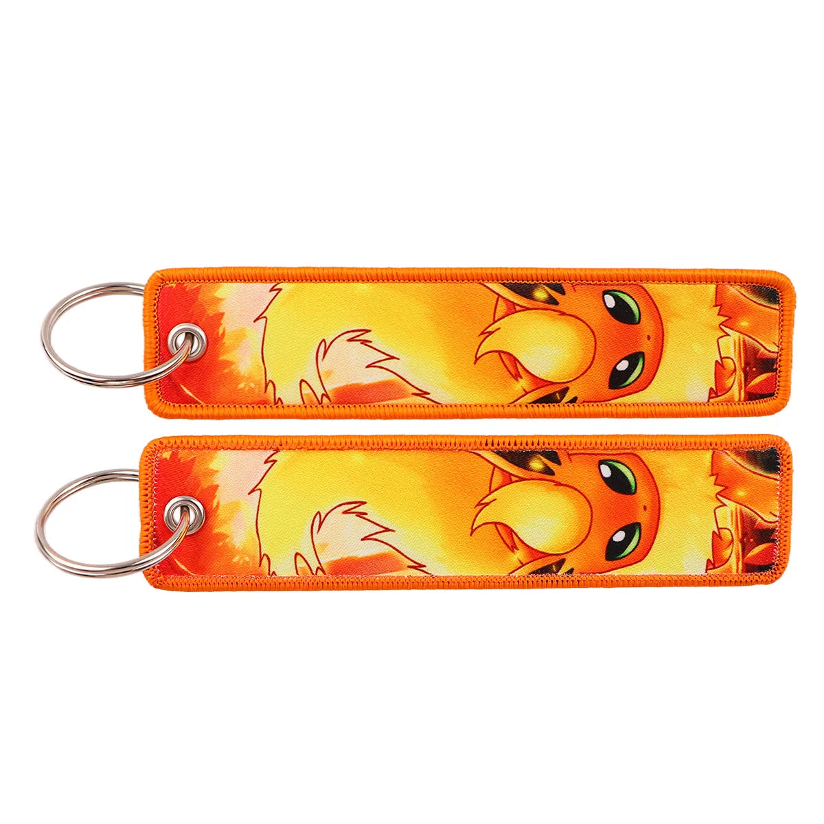 Pokémon Embroidered Keychain – Anime Figure Key Tag